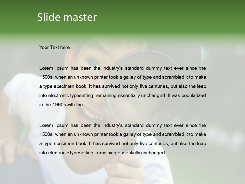 Recreation People Kid PowerPoint Template