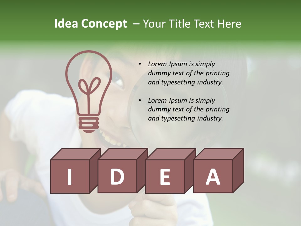 Recreation People Kid PowerPoint Template