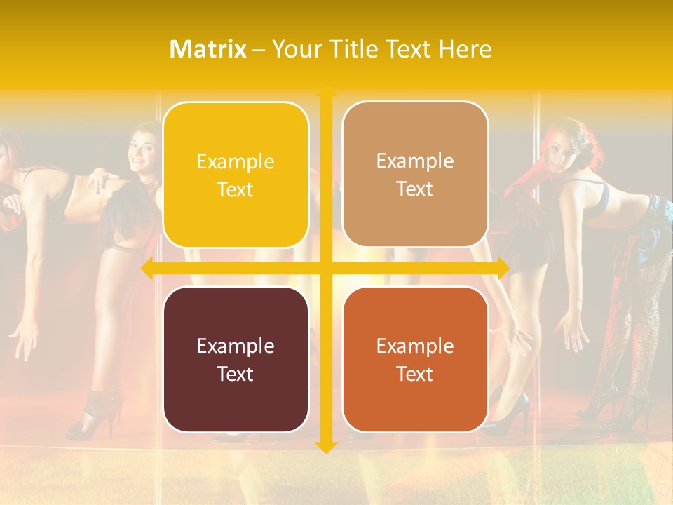 Women Pretty Entertainment PowerPoint Template