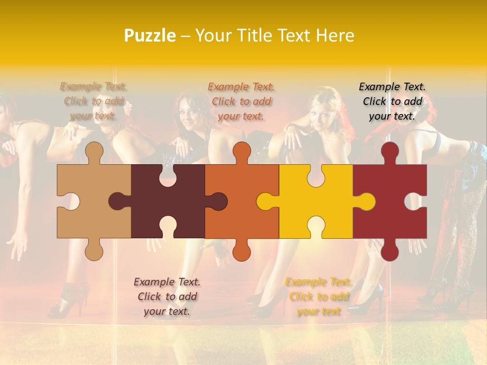 Women Pretty Entertainment PowerPoint Template