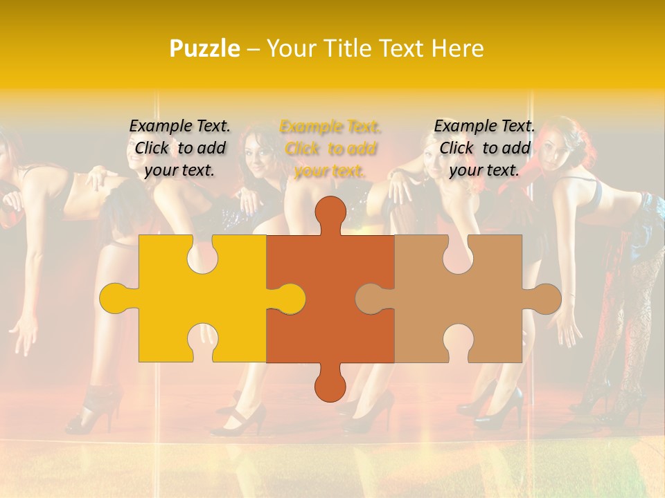 Women Pretty Entertainment PowerPoint Template