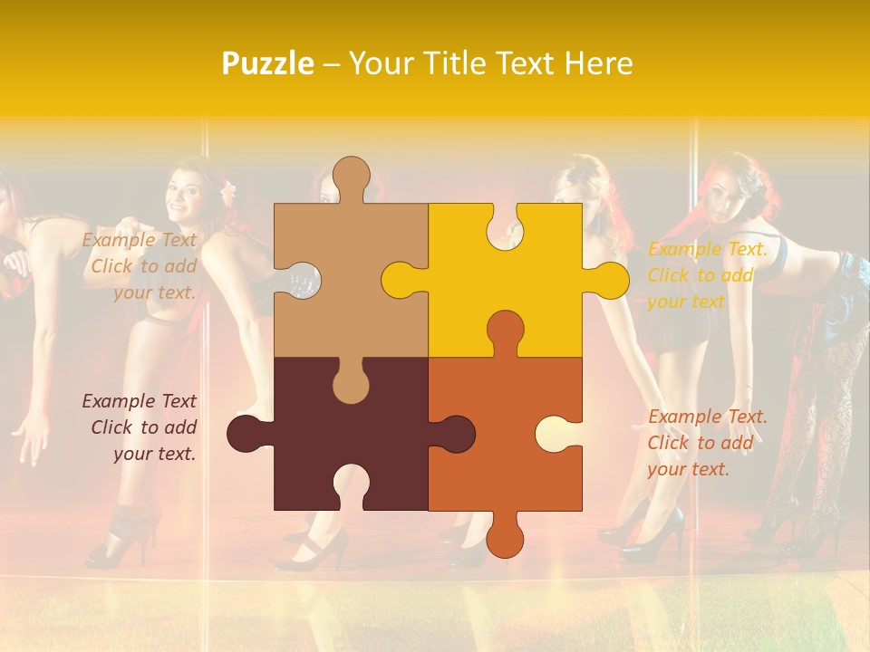 Women Pretty Entertainment PowerPoint Template