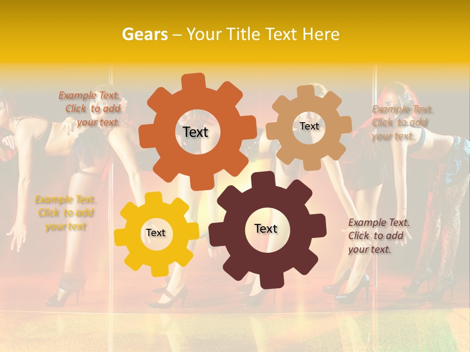 Women Pretty Entertainment PowerPoint Template