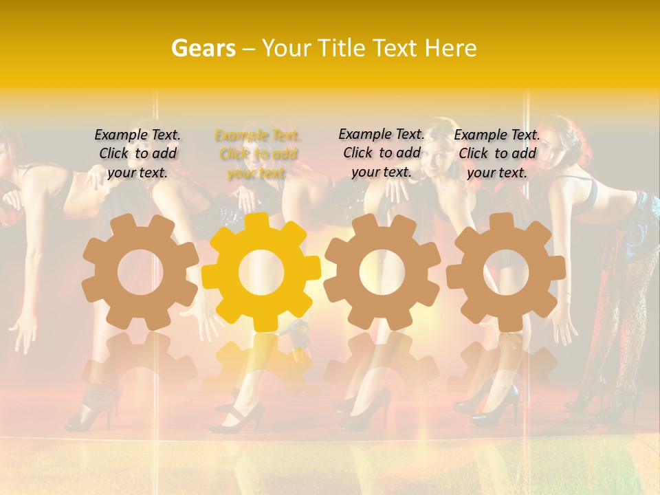 Women Pretty Entertainment PowerPoint Template