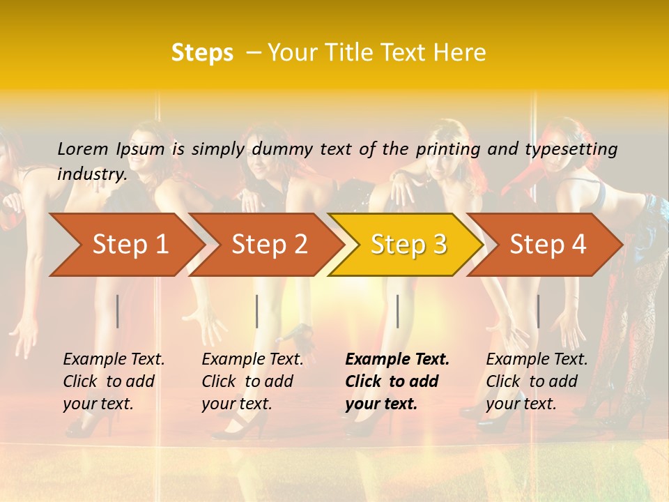 Women Pretty Entertainment PowerPoint Template