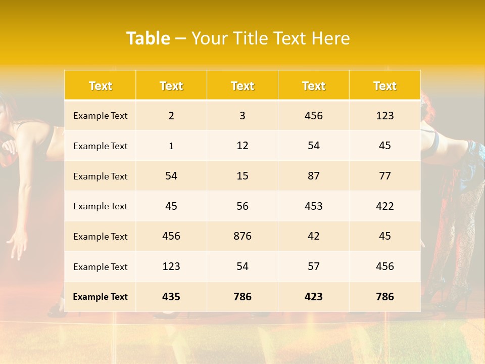 Women Pretty Entertainment PowerPoint Template