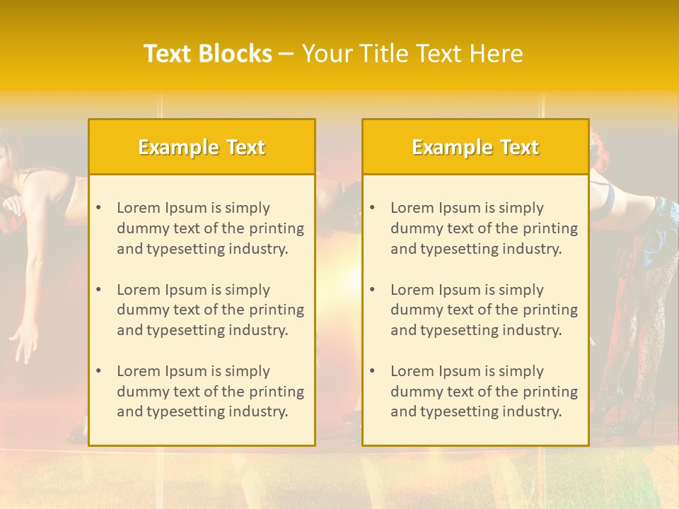 Women Pretty Entertainment PowerPoint Template