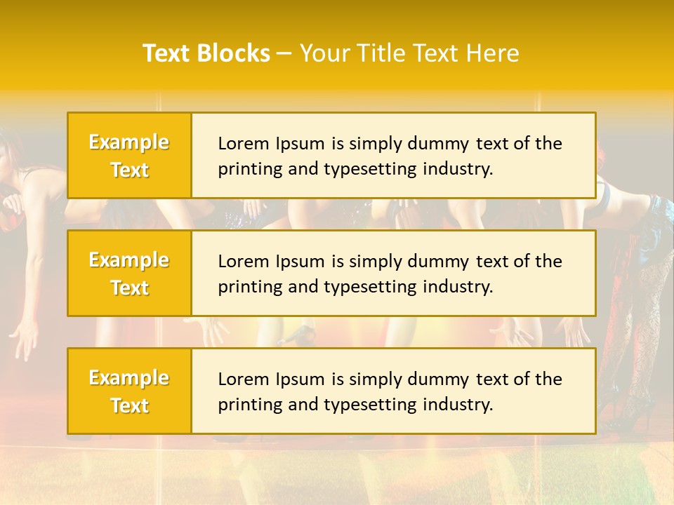 Women Pretty Entertainment PowerPoint Template