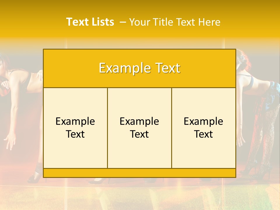 Women Pretty Entertainment PowerPoint Template