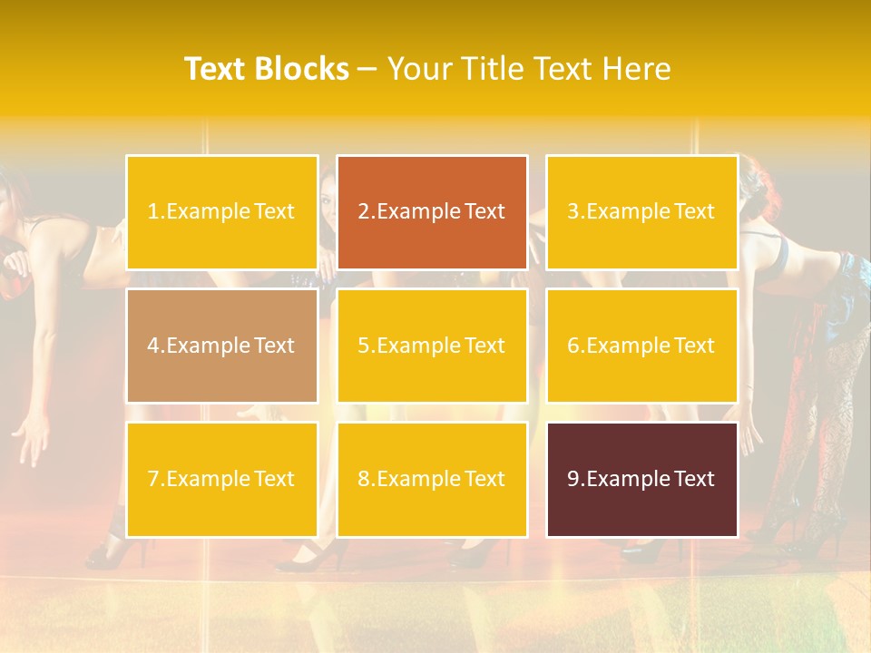 Women Pretty Entertainment PowerPoint Template