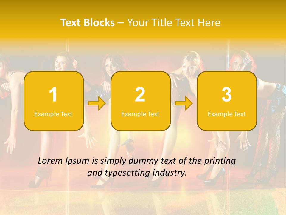 Women Pretty Entertainment PowerPoint Template