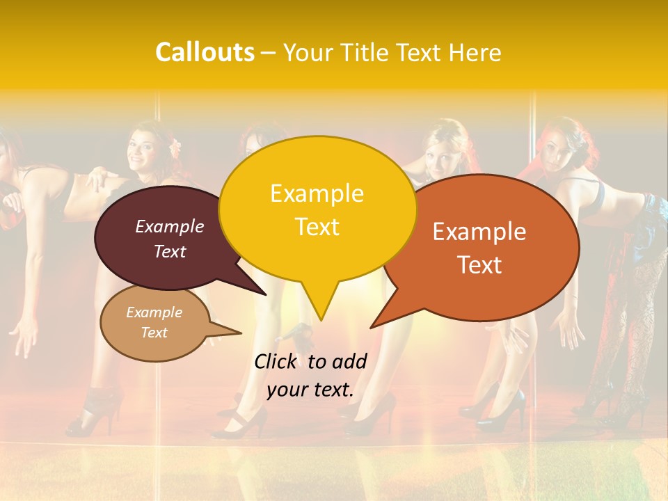 Women Pretty Entertainment PowerPoint Template