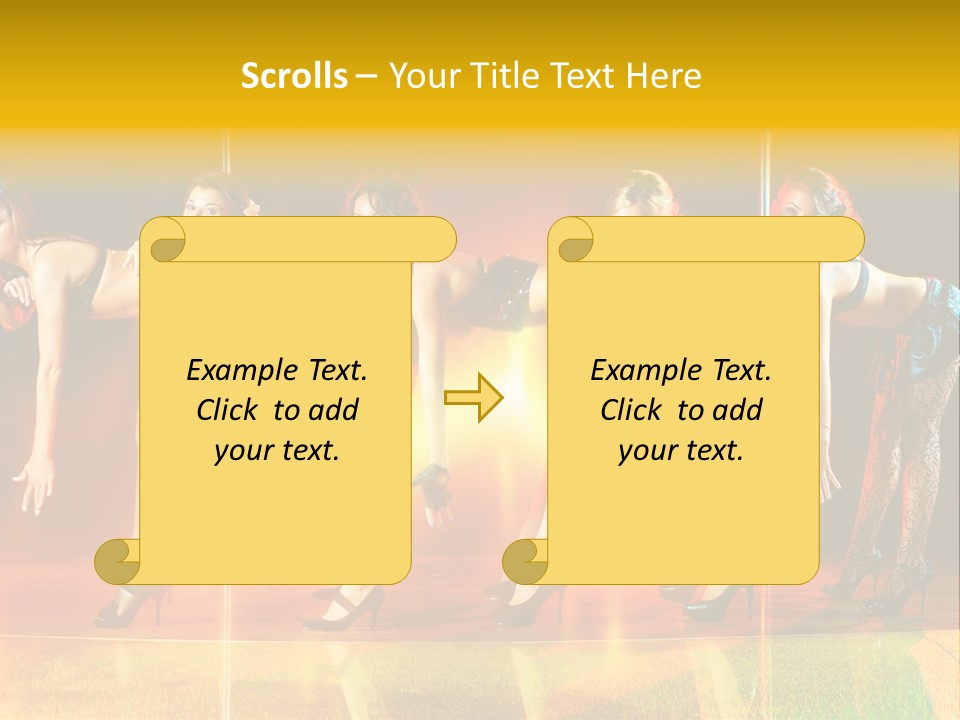 Women Pretty Entertainment PowerPoint Template