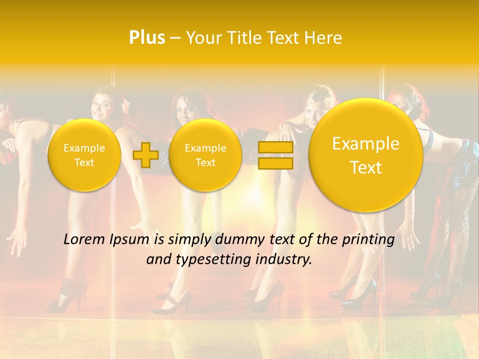 Women Pretty Entertainment PowerPoint Template