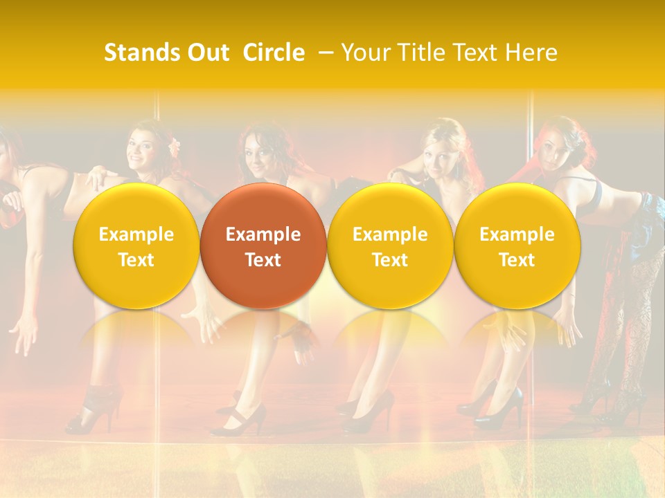 Women Pretty Entertainment PowerPoint Template