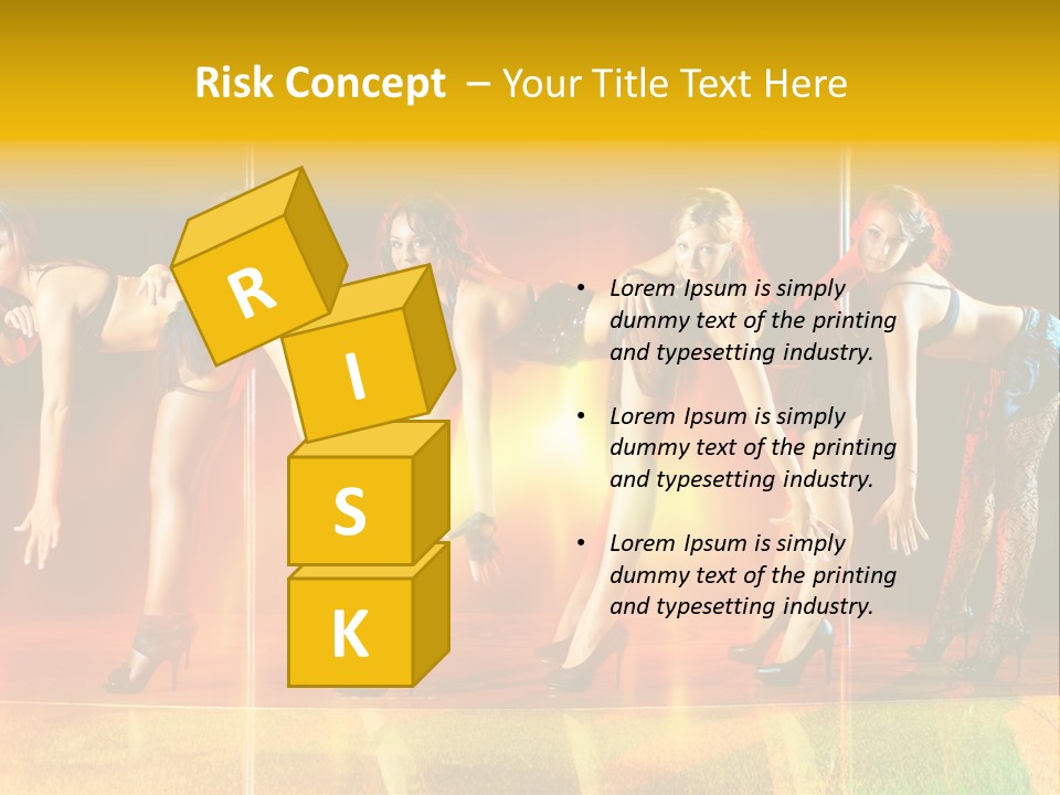 Women Pretty Entertainment PowerPoint Template