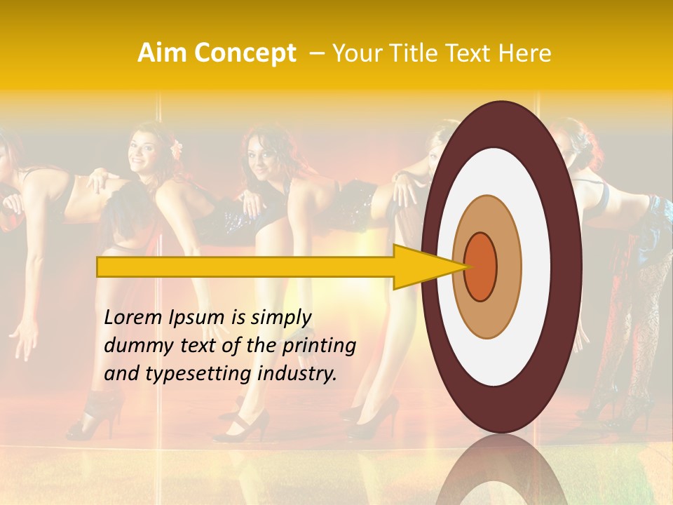 Women Pretty Entertainment PowerPoint Template