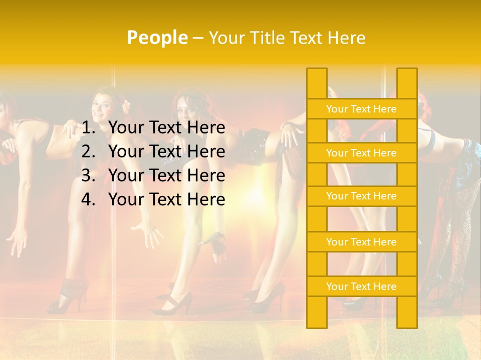 Women Pretty Entertainment PowerPoint Template