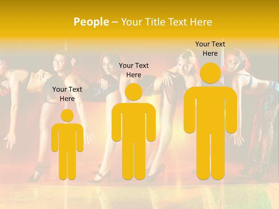 Women Pretty Entertainment PowerPoint Template