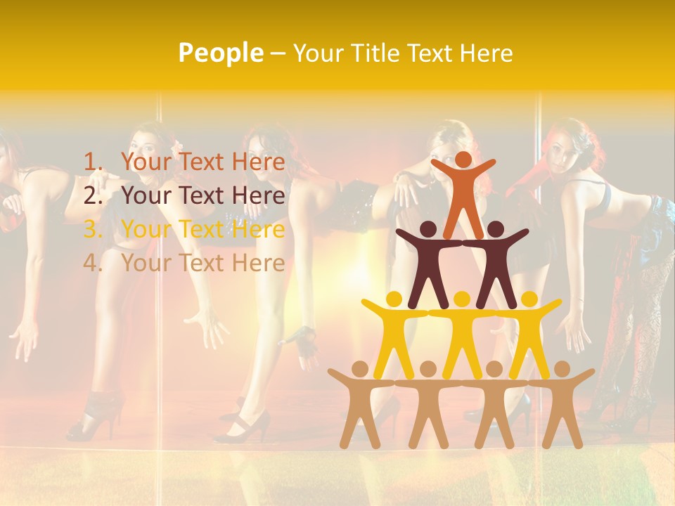 Women Pretty Entertainment PowerPoint Template