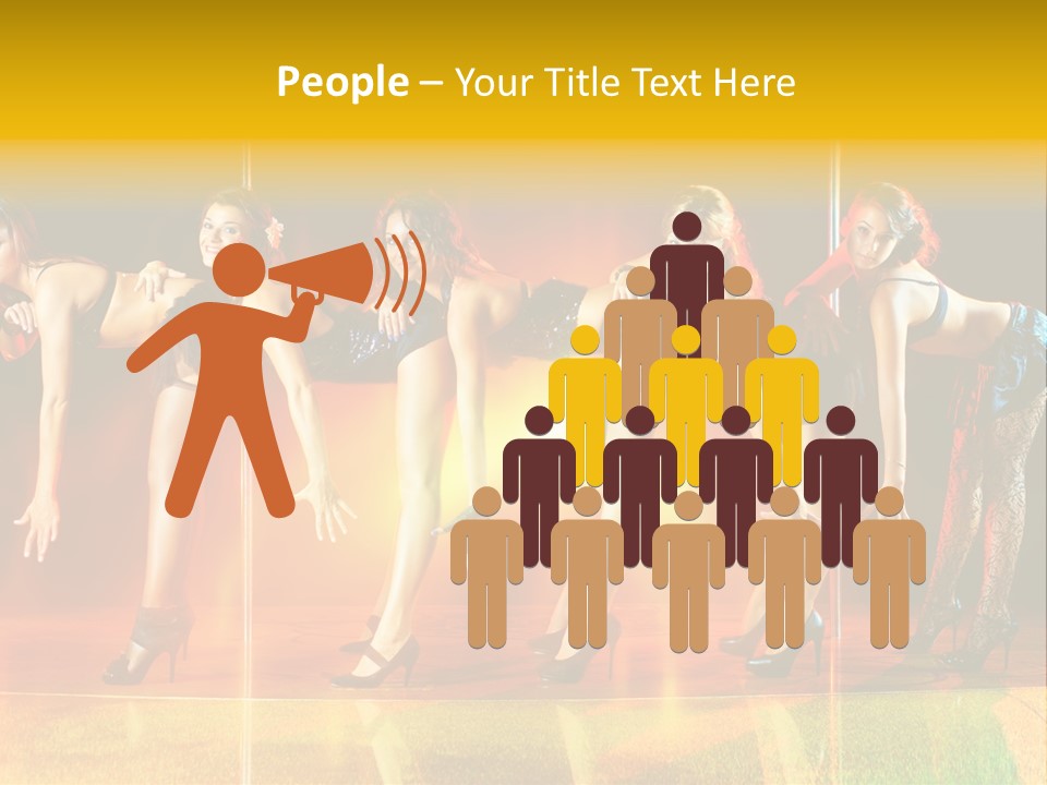 Women Pretty Entertainment PowerPoint Template