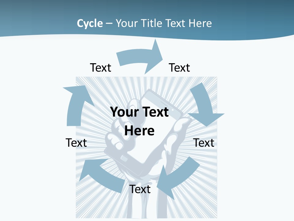 Telecommunication Advertise Application PowerPoint Template