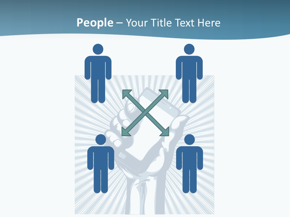 Telecommunication Advertise Application PowerPoint Template