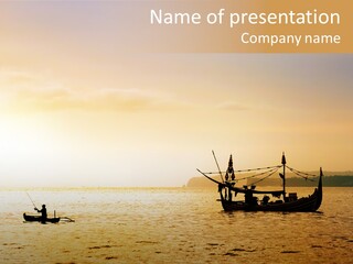 Yellow Evening Relax PowerPoint Template