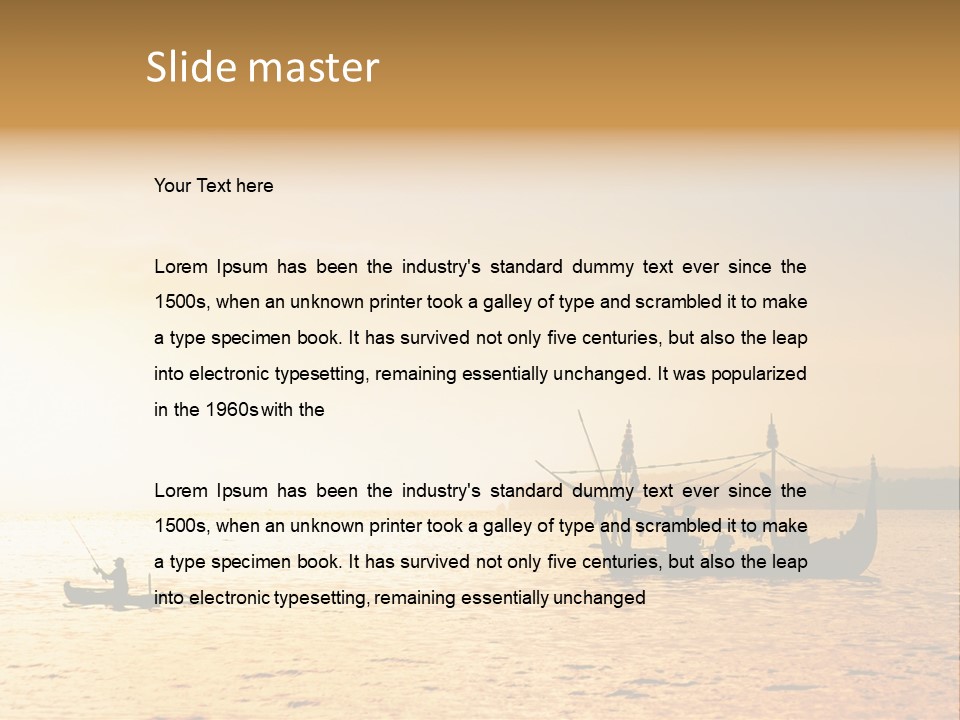 Yellow Evening Relax PowerPoint Template