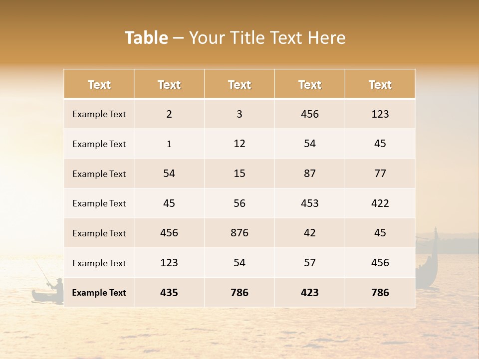 Yellow Evening Relax PowerPoint Template