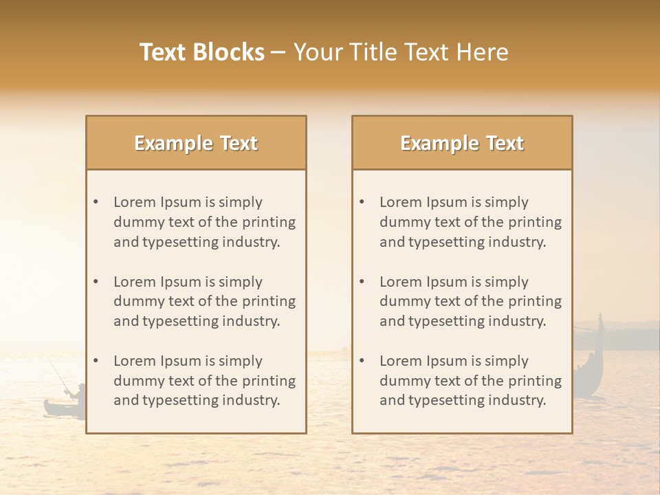 Yellow Evening Relax PowerPoint Template
