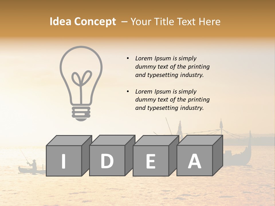 Yellow Evening Relax PowerPoint Template