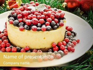 Red Xmas Sweet PowerPoint Template