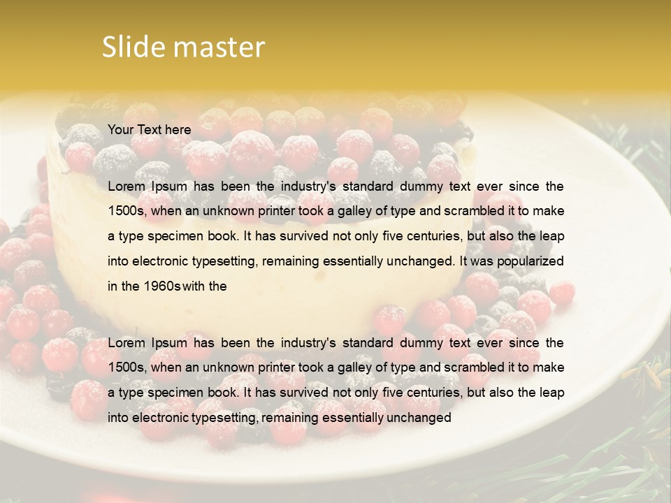 Red Xmas Sweet PowerPoint Template