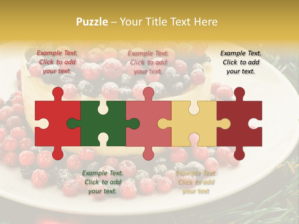 Red Xmas Sweet PowerPoint Template