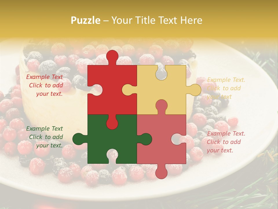 Red Xmas Sweet PowerPoint Template