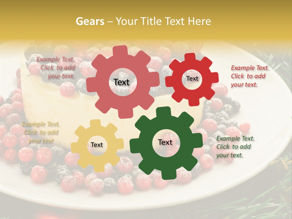 Red Xmas Sweet PowerPoint Template