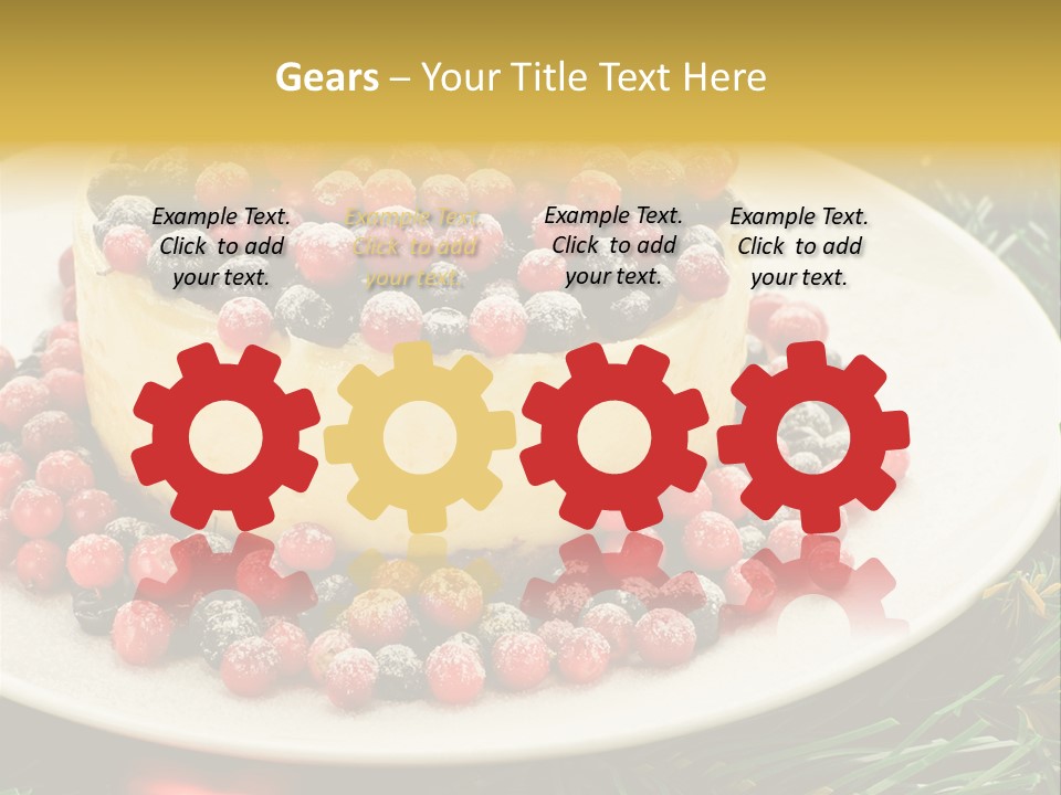 Red Xmas Sweet PowerPoint Template