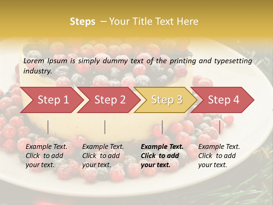 Red Xmas Sweet PowerPoint Template