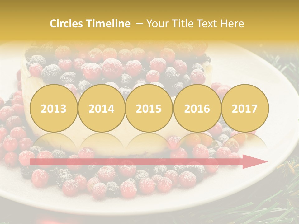 Red Xmas Sweet PowerPoint Template
