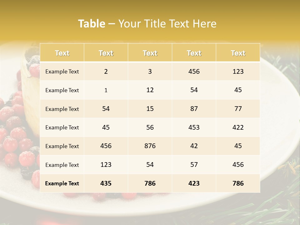 Red Xmas Sweet PowerPoint Template