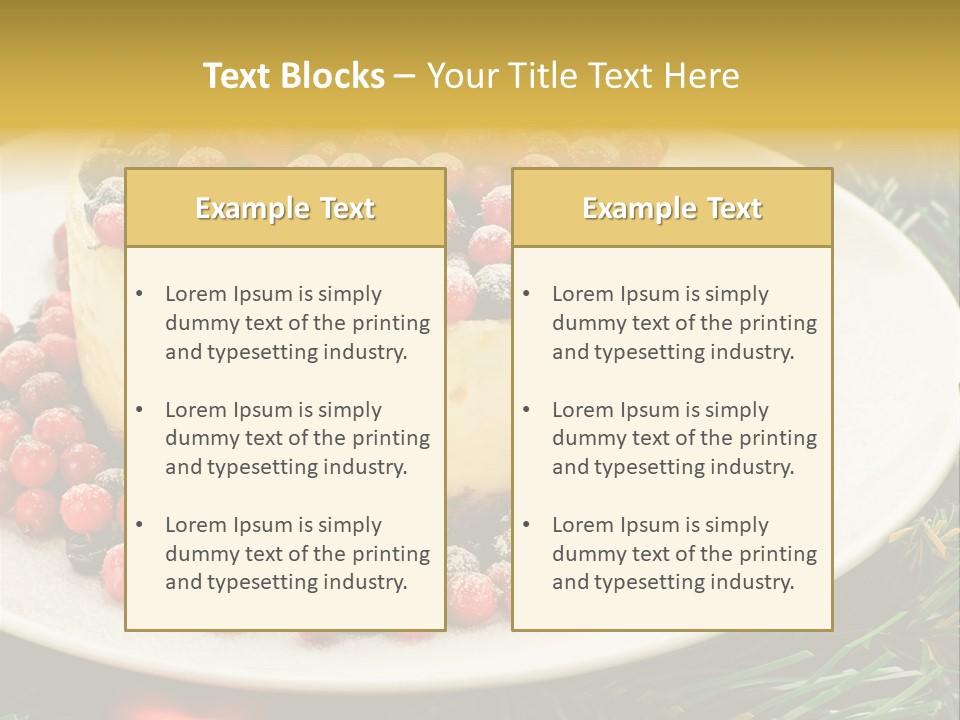 Red Xmas Sweet PowerPoint Template