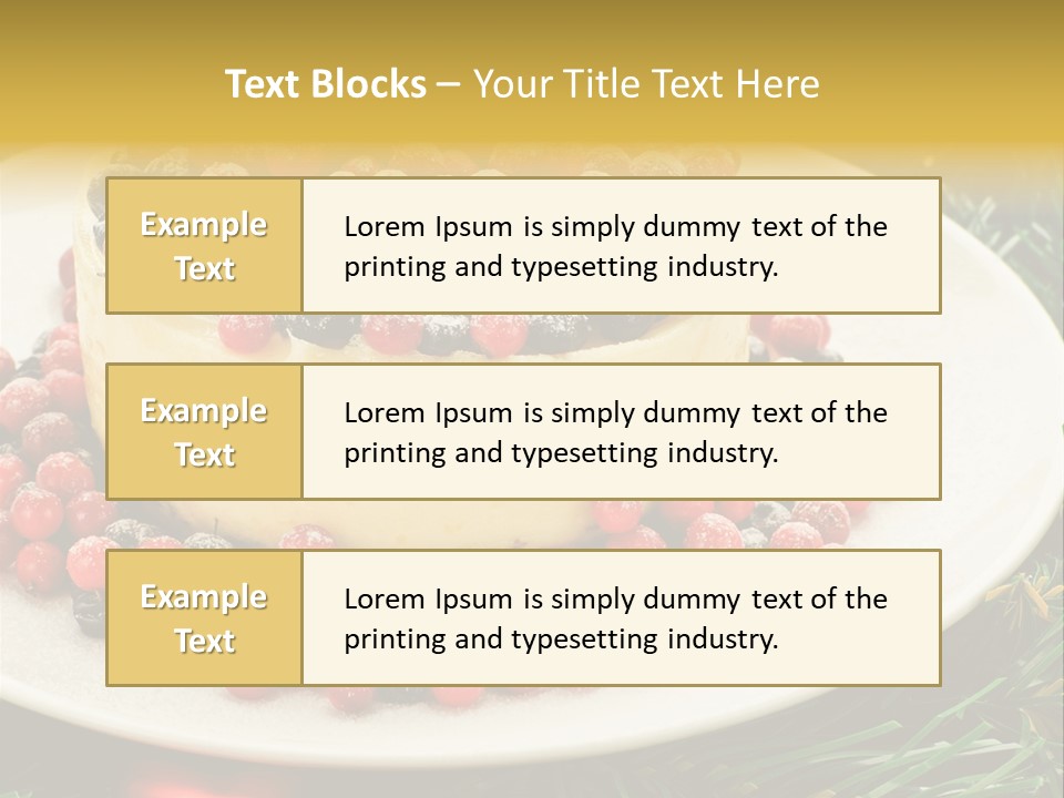 Red Xmas Sweet PowerPoint Template