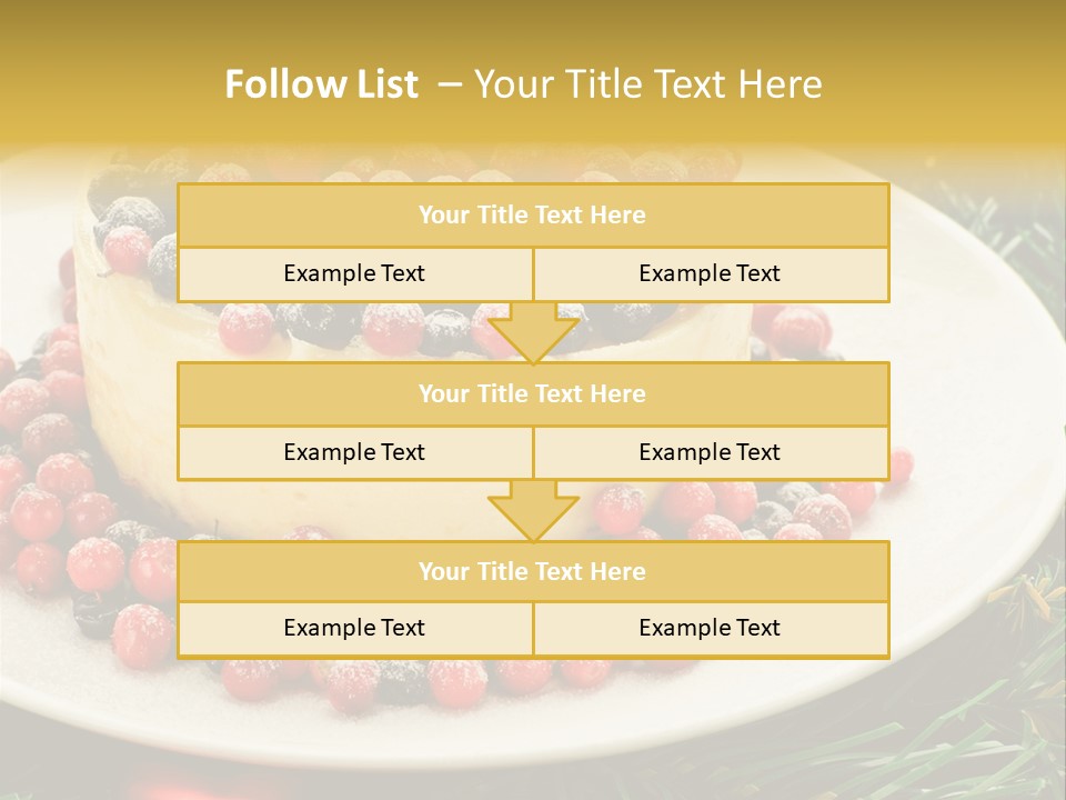 Red Xmas Sweet PowerPoint Template