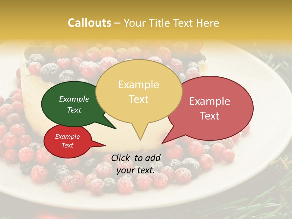 Red Xmas Sweet PowerPoint Template