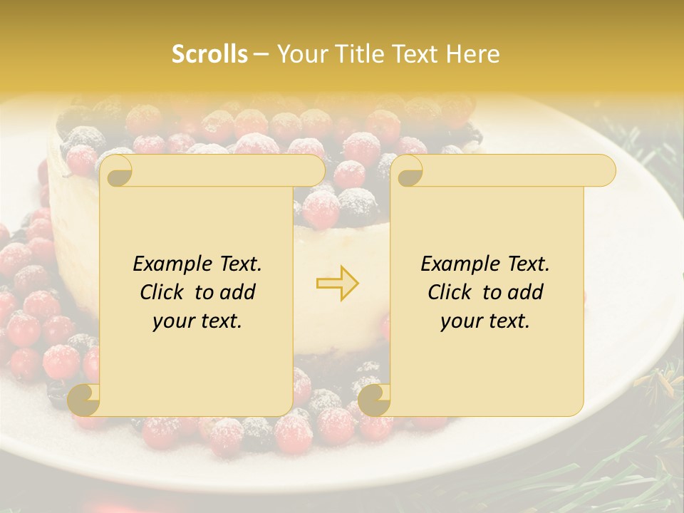 Red Xmas Sweet PowerPoint Template