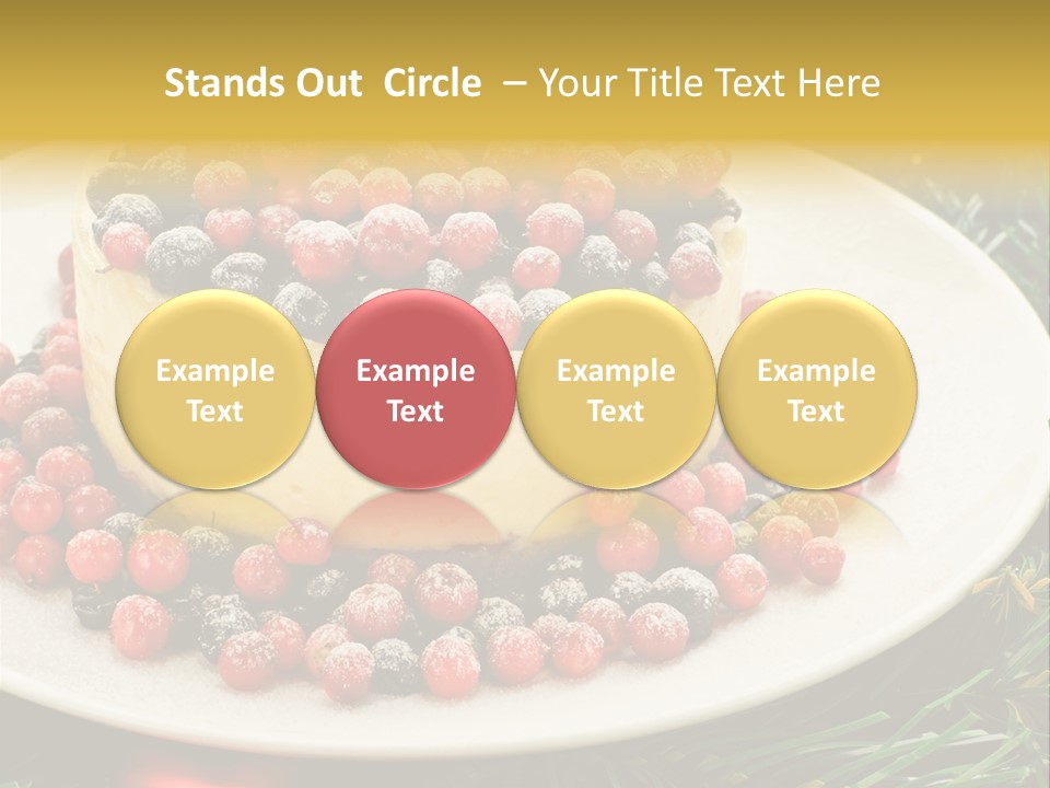 Red Xmas Sweet PowerPoint Template