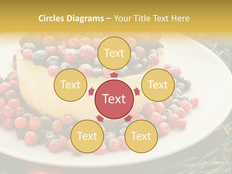 Red Xmas Sweet PowerPoint Template