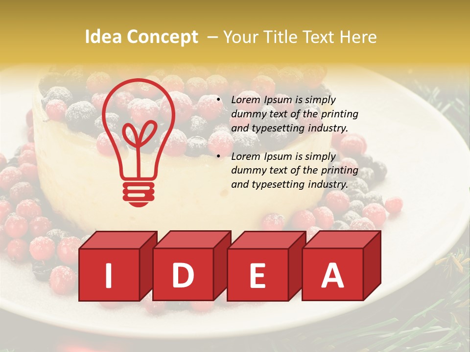 Red Xmas Sweet PowerPoint Template