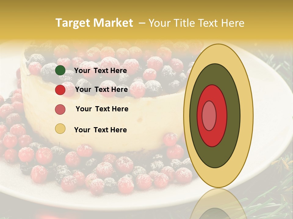 Red Xmas Sweet PowerPoint Template